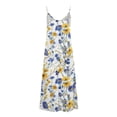 thumbnail image 4 of Generic Women's Summer Maxi Dress Casual V-Neck Sleeveless Bohemian Spaghetti Strap Floral Long Maxi Dress, 4 of 4