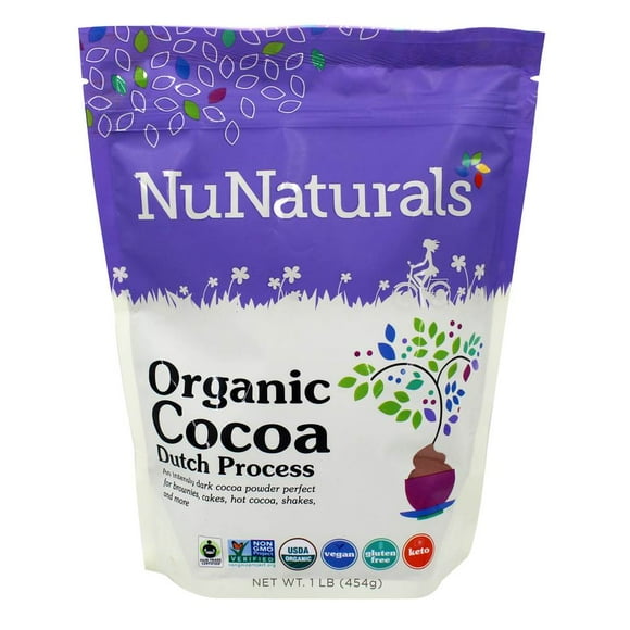 NuNaturals Inc – Organic Cocoa Powder, 16 oz