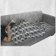 thumbnail image 5 of Floral Soft Flannel Fleece Blanket, Repetitive Abstract Leaves Monochromatic Classic Victorian Inspired Pattern, Cozy Plush for Indoor and Outdoor Use, 50" x 60", Charcoal Grey White, by Ambesonne, 5 of 5