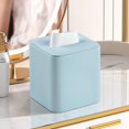 thumbnail image 2 of ABCISI PU Leather Tissue Box Cover with Magnetic Closure, Waterproof and Scratch-Resistant, Square Tissue Box Holder with Rounded Edges Design for Bedroom,Living room,Bathroom and Office(Blue,Square), 2 of 13