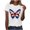 White, variant on Women's Patriotic US Flag Butterfly Wing Graphic Top - Independence Day Round Neck Casual Tops​ White XXXL
