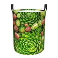 thumbnail image 6 of Lsque Cactus And Succulents pattern Laundry Hamper Basket, Tall Woven Rope Hamper Basket for Clothes, Lightweight Storage Basket, Collapsible Waterproof-Small, 6 of 8