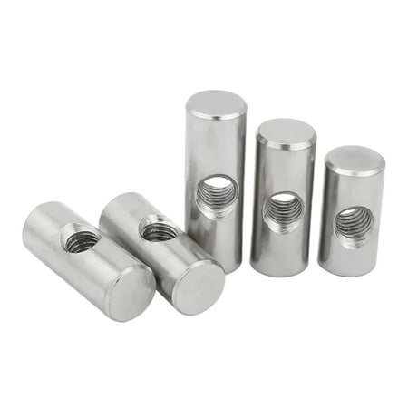 

ZX M4 M5 M6 Barrel Nut Bolts 304 Stainless Steel Cylindrical Pin Dowel Thread Cross Hole Hammer Embedded Nut for Wood Furniture (Size : OD10 M6x28(3PCS))-0810