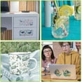 thumbnail image 6 of 10 Pcs Colorful Ocean Animals Theme Cup Printing UV Transfer Papers 10 Styles Seahorses Seaweed Jellyfish Dolphins Turtles UV DTF Cup Wrap Stickers for 16 OZ Glass Cups Crafts 9.5x4.3inch, 6 of 9