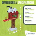thumbnail image 3 of ProductWorks Peanuts Snoopy on The Mailbox Prelit Christmas Yard Decoration, 3 of 9