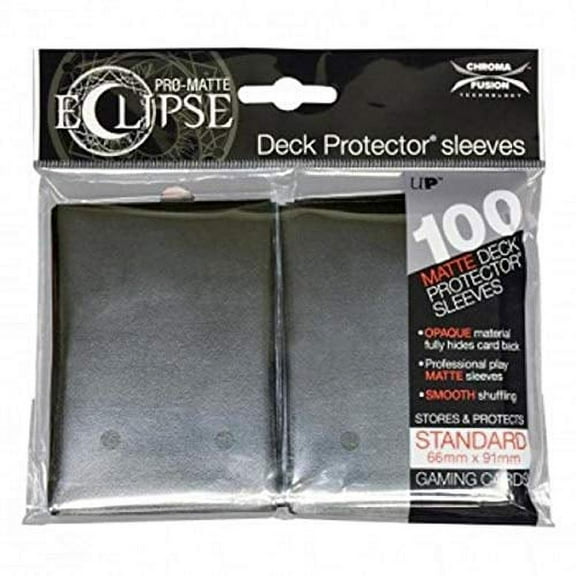 Ultra Pro UPR85601 Eclipse Standard Pro Matte Card Sleeves, Black