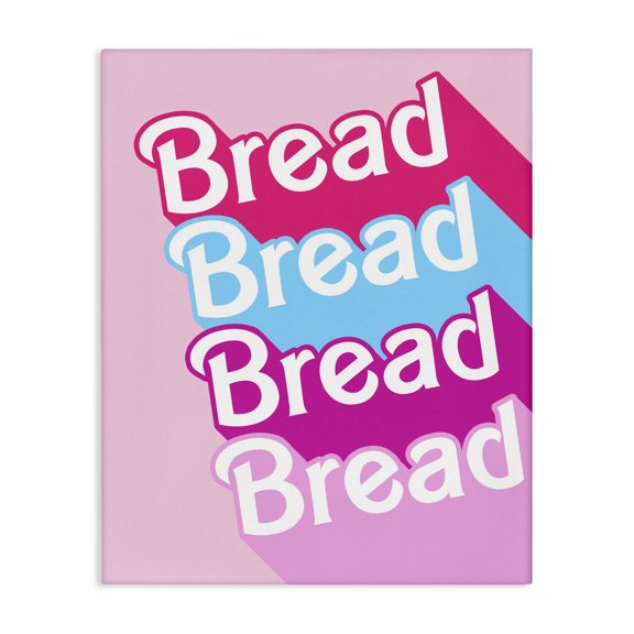 Stupell Industries Art Deco Glam Bread Phrase Canvas Art, 24 x 30, by Lil' Rue