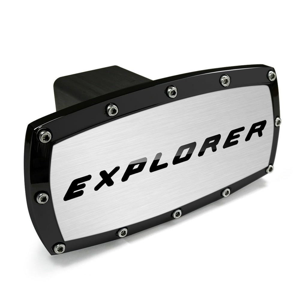 Ford Explorer Black Trim Billet Aluminum Tow Hitch Cover - Walmart.com