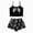 A266-Grey, variant on TOWED22 Women Halloween 2 Piece Pajama Set Printed Spaghetti Strap Cropped Camisole Shorts Set Sleepwear Loungewear(Black,M)