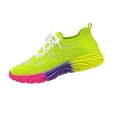 thumbnail image 2 of YOUYEDIAN Orthopedic Casual Shoes for Women Arch Support Slip on Non Slip Running Shoes Wide Mesh Stretch House Shoes Soft 2026 New Foam Shoes (Fluorescent Green), 2 of 5