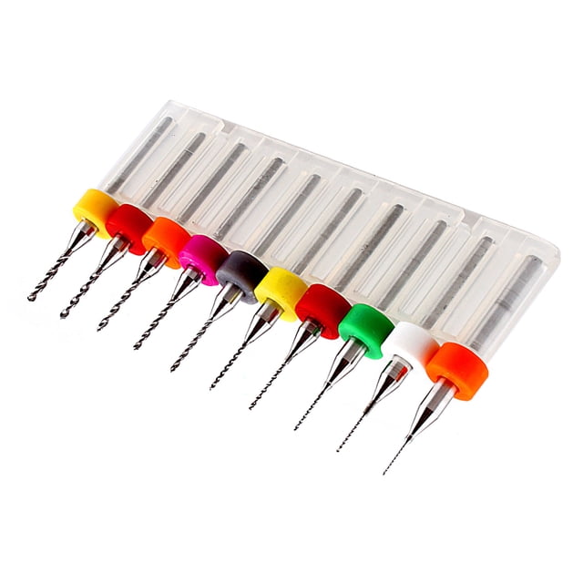 Herramientas De Hardware 10 Unids/set Micro Mini Juego De Brocas Helicoidales PCB