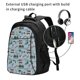 thumbnail image 2 of Fotbe Camping Caravan Mochila con Estampado y Puerto USB para Hombre y Mujer, Mochila Antirrobo, Mochila de Viaje, Mochila Escolar, Mochila Universitaria, 2 of 7