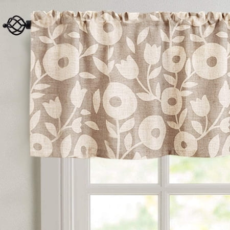 Curtain Valances for Windows 15 inch Length Floral | Walmart Canada