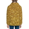 thumbnail image 4 of Kll Unisex Kids Boys Girls Hooded Pocket Pullover Hoodies-Gold Glitter, 4 of 9