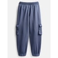 thumbnail image 2 of Wonder Nation Boys Fleece Cargo Jogger Pants, Sizes 4-18 & Husky, 2 of 3