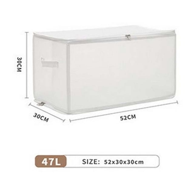 Large Toy Box, Transparent 7 Pc Set Storage Container for Clothing Quilts and Household Sorting