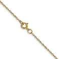 thumbnail image 4 of Auriga Fine Jewelry 10K Yellow Gold .6 mm Carded Cable Rope Chain Necklace for Women 24", 4 of 7