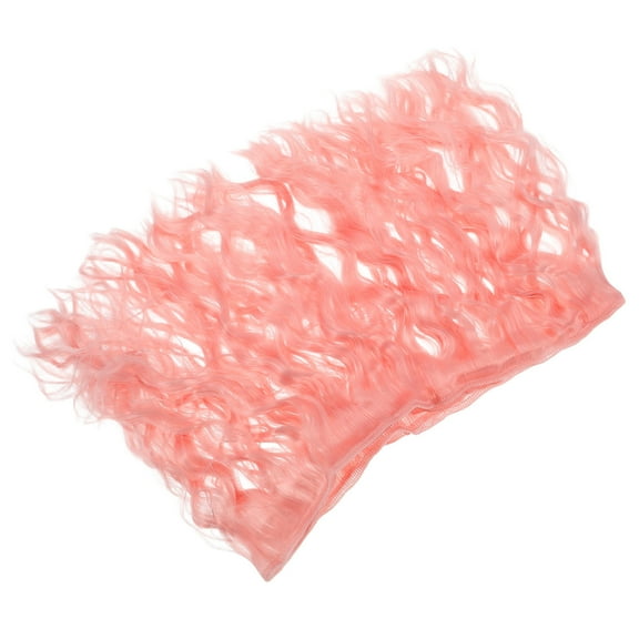 HOMEMAXS Curl Hair Wig Doll Making Supply Doll Hair Weft Crafts Dolls Hairpiece Doll Making Hair Craft Doll Hair Wig Curly Doll Hair