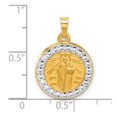 thumbnail image 6 of Auriga Fine Jewelry 14K Yellow Gold with White Rhodium Hollow St. Jude Thaddeus Medal for Women (L-22.5 mm, W-16.4 mm), 6 of 6