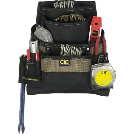 

Custom Leathercraft CLC 11-Pocket Nail & Tool Bag Black/Brown