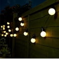 thumbnail image 3 of LINLIN Solar Outdoor Bulb String Lights, 5m 20LED Festoon Bulb String Light Globe Light Bulb Fairy Lights Waterproof for Garden Indoor, 3 of 8