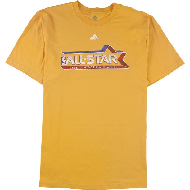 Camiseta gráfica Adidas All-Star LA 2011 para hombre amarillo mediano