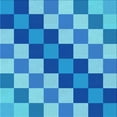 thumbnail image 1 of Ahgly Company Machine Washable Indoor Square Transitional Blue Area Rugs, 4' Square, 1 of 7