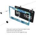 thumbnail image 5 of Sea Waves Painting License Plate Frames for Women Men Car Plate Holder Cover Metal Tag Aluminum Car Accessories Front Rear Plate Decor, 5 of 6