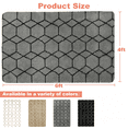 thumbnail image 6 of Nefoso Shag Geometric Area Rug, 4ft x 6ft Soft Fluffy Area Rugs for Living Room Bedroom Decor Carpet, Gray & Black, 6 of 6