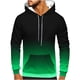 thumbnail image 1 of Sudadera con capucha para hombre, estilo casual, a la moda, con cuello redondo, bolsillos y estampado degradado, sudadera de manga larga con capucha, blusa de poliéster para hombre, 1 of 5