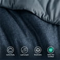 thumbnail image 6 of Regency Heights Full/Queen Comforter Sets, Reversible 3 Piece Extra Soft Bedding Set, Chambray Print Navy Blue Comforter Bed Set with Pillow Shams, 6 of 11