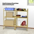 thumbnail image 5 of SUFAUY 3 Tier Metal Wire Shelving Storage Rack Unit 300lb for Kitchen, Gold, 5 of 8