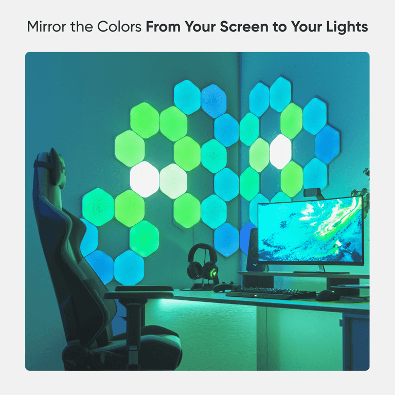 Nanoleaf Hexagons Smart LED Light Panels - Smarter Kit - 7