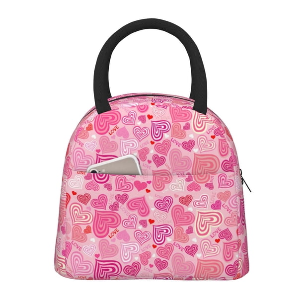 Easygdp Love Bolsa de Almuerzo Insulada Grande, Forro de Aluminio, Diseño Espacioso, a Prueba de Fugas, Ideal para Trabajo, Picnics, Viajes y Actividades al Aire Libre