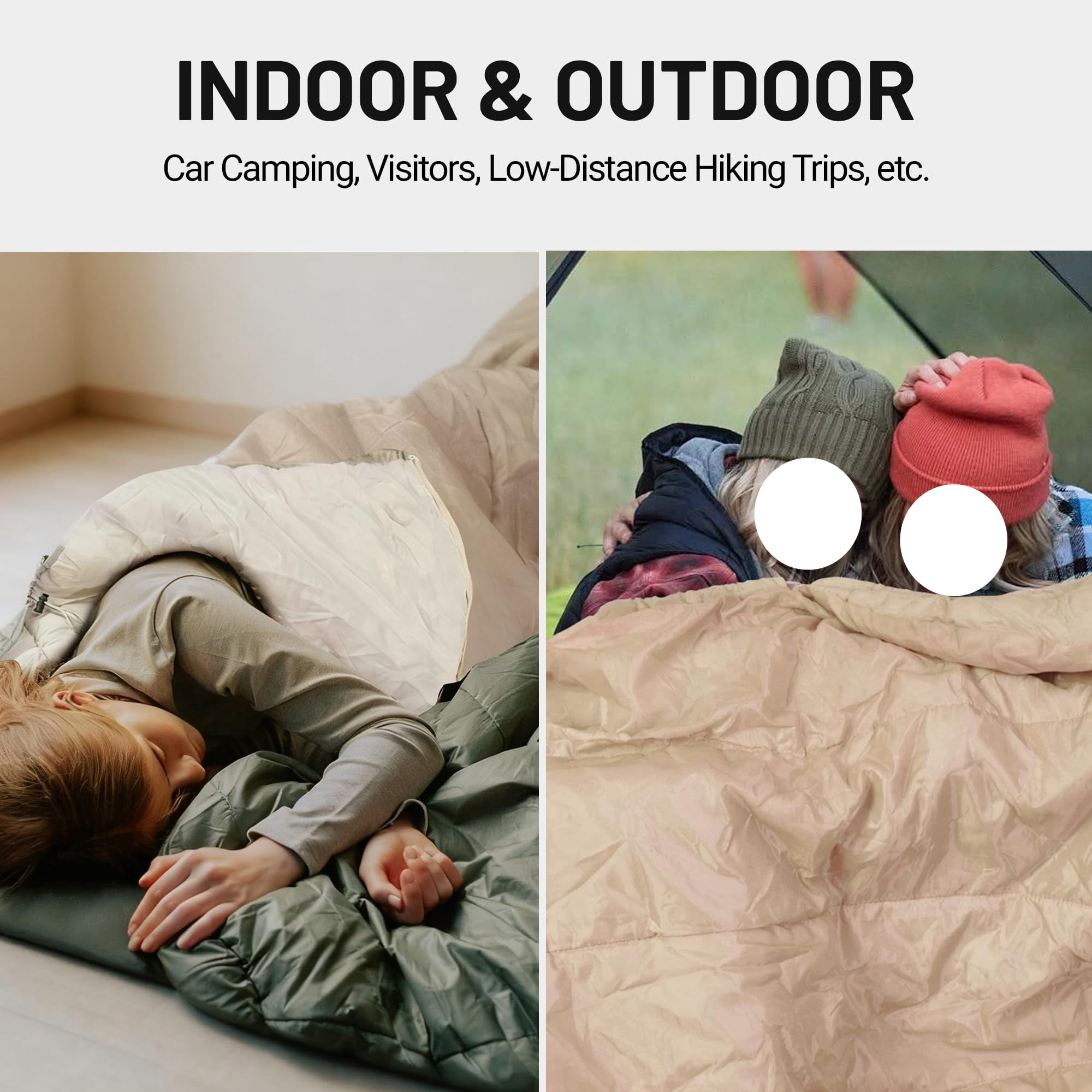 Backpacking Sleeping Bags for Adults, Unzip to Blanket, Waterproof, Lightweight, Camping, Portable Sleeping Bags Outdoor Travel Hiking