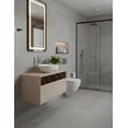 thumbnail image 1 of Gabinete de Baño Minimalista con Lavamanos Integrado, Mueble para Baño, Diseño Moderno con Puerta y Lambrín., 1 of 6