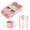 Pink, variant on Car Shaped Tableware Set with Cutlery and Cup - for Kids' Dining Experiences at Home or Outdoor Events