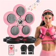 thumbnail image 2 of JUNWELL 3pcs Intelligent Music Boxing Machine  Wall Mounted Boxing Target  No Punching Installation  Adjustable Height  9 Speed Adjustments  Electronic Boxing Trainer With Gloves  Boxing, 2 of 7