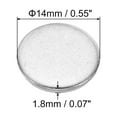 thumbnail image 2 of Unique Bargains 14mm Steel Disc, 60Pcs Round Metal Stamping Blanks Tags Circle Stainless Steel Strike Plate DIY for Magnetic Mount, 2 of 7