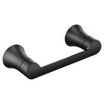 Moen YB0208BL Doux Wall Mount Toilet Tissue Holder in Matte Black