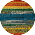 thumbnail image 1 of Ahgly Company Indoor Round Abstract Red Oriental Area Rugs, 8' Round, 1 of 6