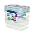 thumbnail image 4 of Sistema KLIP IT 4.1 Cup Plastic Food Storage Containers, Set of 3, 4 of 5