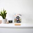 thumbnail image 3 of Poodle Celebrates Spring and Enjoys a Happy Easter Acrylic Plaque Sign Ashwood Base Poodles Dog Lover Gifts Idea Home Desk Decor - 02001, 3 of 5