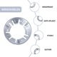 thumbnail image 4 of Gas Stove Cover Energy Saving Hood for Kitchen Silver Metal, 4 of 4