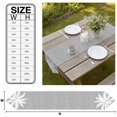 thumbnail image 3 of Tropical Plants Table Runner Linen Burlap Table Runner 108 Inches Long Summer Coastal Palm Tree Leaves Light Grey Dresser Scarves for Kitchen Island Coffee Dining Room Party Holiday Decor 13"x108", 3 of 8