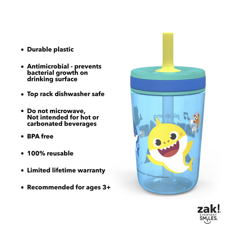 PAW PATROL 2-PK Spill Proof Sippy POP-UP STRAW Cups Kids Drink Beverages  Tumbler