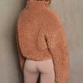 thumbnail image 5 of Womens Fleece Full-Zip Jacket Long Sleeve Coat Soft Warm with Pockets Camel Color M, 5 of 9