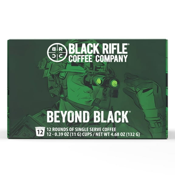 Black Rifle Beyond Black Single Serve Coffee Pods- 12 Count
