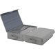 thumbnail image 1 of Caja de almacenamiento para casetes (2 unidades), resistente al polvo y con tapa, apilable, con capacidad para 96 casetes, 43,7 x 5,9 x 6,5 cm, color gris, 1 of 7