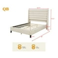 thumbnail image 2 of Best Master Furniture Tleraé Queen Bed, Oat, 2 of 6
